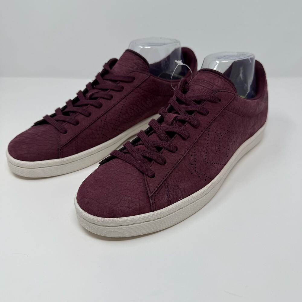 Converse With Lunaron Unisex 9 Maroon Pebbled Faux Suede Preppy Comfy 1S01252 - Picture 2 of 13